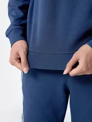 Áo Nỉ Nam Phối Line 5S Fashion Phom Slimfit BANI24020