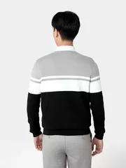 Áo Len Nam Cổ Tròn 5S Fashion Dệt Kẻ Slimfit ALE24006
