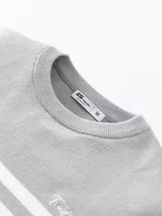 Áo Len Nam Cổ Tròn 5S Fashion Dệt Kẻ Slimfit ALE24006