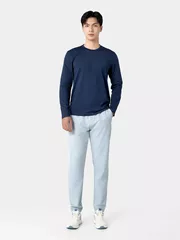 Áo Giữ Nhiệt Nam 5S Fashion Cổ Tròn Trơn Phom Ôm AGN24006