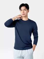 Áo Giữ Nhiệt Nam 5S Fashion Cổ Tròn Trơn Phom Ôm AGN24006