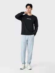 Áo Thun Nam Dài Tay 5S Fashion Cotton Phối Line ATH24003