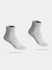 Tất Nam Cotton Cổ Lửng 5S Fashion Dệt Họa Tiết TAT24006