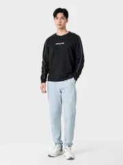 Áo Thun Nam Dài Tay 5S Fashion Cotton Phối Line ATH24003