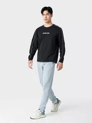 Áo Thun Nam Dài Tay 5S Fashion Cotton Phối Line ATH24003