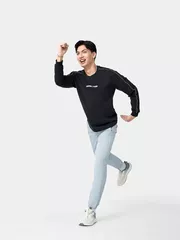 Áo Thun Nam Dài Tay 5S Fashion Cotton Phối Line ATH24003