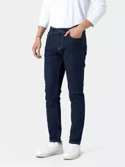 Quần Jean Nam Cotton 5S Fashion Trơn Phom Slimfit QJE24001
