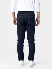 Quần Jean Nam Cotton 5S Fashion Trơn Phom Slimfit QJE24001