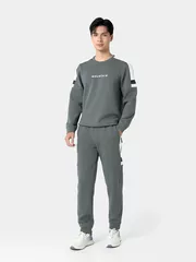 Bộ Quần Áo Nỉ Nam 5S Fashion In Chữ Can Phối BNI24004