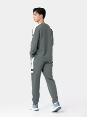 Bộ Quần Áo Nỉ Nam 5S Fashion In Chữ Can Phối BNI24004