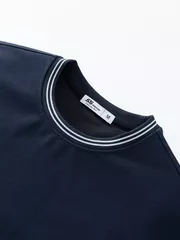 Áo Nỉ Nam Cổ Dệt Hiệu Ứng 5S Fashion Phom Casual BANI24009