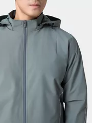 Áo Khoác Gió Nam Lót Lông Mũ Rời 5S Fashion Phom Regular AKG24015