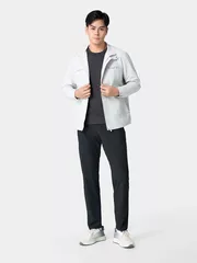 Áo Khoác Thời Trang Nam 5S Fashion Cổ Trụ In Chữ Slimfit AKH24008