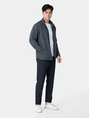 Áo Khoác Nam Thời Trang Cổ Trụ Basic Slimfit AKH24001