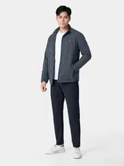 Áo Khoác Nam Thời Trang Cổ Trụ Basic Slimfit AKH24001