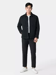 Áo Khoác Thời Trang Nam 5S Fashion Cổ Bẻ Có Túi Ngực AKH24021