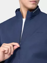 Áo Khoác Thời Trang Nam 5S Fashion Cổ Dệt Line AKH24003