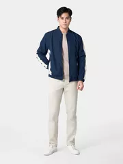 Áo Khoác Bomber Nam Lót Lông 5S Fashion Can Phối Slimfit AKB24012