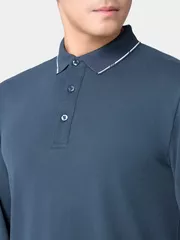 Áo Polo Nam Dài Tay 5S Fashion Basic Phom Regular APD24004