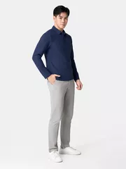 Áo Polo Nam Tay Dài 5S Fashion Phom Slimfit Trơn Basic APD24006