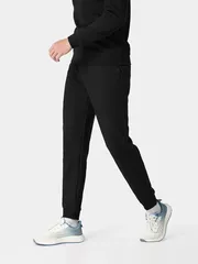 Bộ Quần Áo Nỉ Nam 5S Fashion Trơn In Logo Slimfit BNI24101