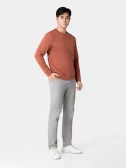 Áo Nỉ Nam 5S FASHION Họa Tiết Phom Slimfit ANI24010