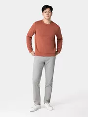 Áo Nỉ Nam 5S FASHION Họa Tiết Phom Slimfit ANI24010