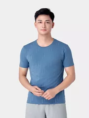 Áo Thun Nam Ngắn Tay 5S Fashion In Họa Tiết Slimfit ATS24158