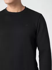 Áo Nỉ Nam Dài Tay 5S Fashion Basic Slimfit BANI24101