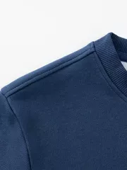 Áo Nỉ Nam Dài Tay 5S Fashion Basic Slimfit BANI24101