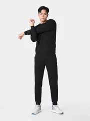 Quần Nỉ Nam 5S Fashion Cạp Chun Basic Slimfit BQNI24101