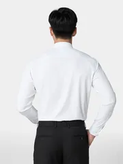 Áo Sơ Mi Nam Dài Tay Màu Trắng 5S Fashion Regular ASM24033