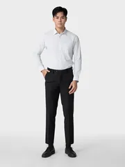 Áo Sơ Mi Nam Dài Tay Kẻ Ô 5S Fashion Có Túi Ngực ASM24060