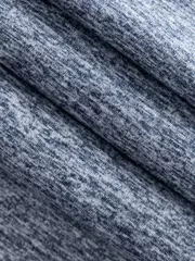 Áo Giữ Nhiệt Nam 5S Fashion Cổ 3 Phân Melange AGN24004