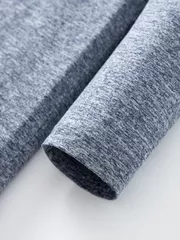 Áo Giữ Nhiệt Nam 5S Fashion Cổ 3 Phân Melange AGN24004