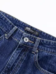 Quần Jean Nam Cotton 5S Fashion Màu Xanh Regular QJE24017