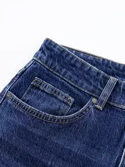 Quần Jean Nam Cotton 5S Fashion Màu Xanh Regular QJE24017