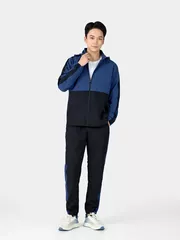 Bộ Quần Áo Gió Có Mũ 5S Fashion Can Phối Slimfit BOG24004