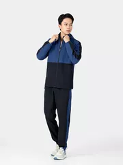Bộ Quần Áo Gió Có Mũ 5S Fashion Can Phối Slimfit BOG24004