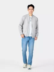 Áo Khoác Bomber Nam 5S Fashion Lót Lông Trơn Basic AKB24043