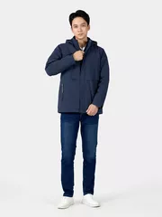 Áo Khoác Parka Nam 5S Fashion Trơn Phom Regular APH24030