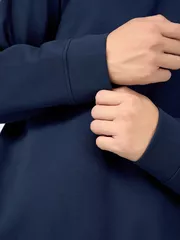 Áo Nỉ Nam Cổ Tròn In Line Phối Chữ 5S Fashion Slimfit BANI24017