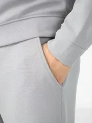 Bộ Quần Áo Nỉ Nam 5S Fashion Dệt Hiệu Ứng Phom Slimfit BNI24022