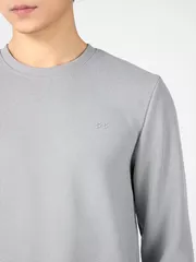 Áo Nỉ Nam Dài Tay 5S Fashion In Logo Basic Slimfit BANI24022