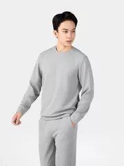 Áo Nỉ Nam Dài Tay 5S Fashion In Logo Basic Slimfit BANI24022