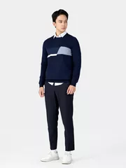 Áo Len Nam 5S Fashion Dệt Họa Tiết Slimfit ALE24010