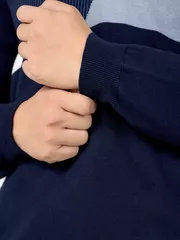 Áo Len Nam 5S Fashion Dệt Họa Tiết Slimfit ALE24010