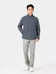 Áo Khoác Thời Trang Nam 5S Fashion Cổ Trụ Lót Nỉ Basic AKH24040