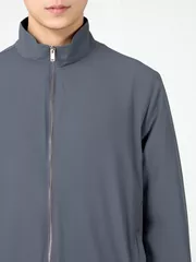 Áo Khoác Thời Trang Nam 5S Fashion Cổ Trụ Lót Nỉ Basic AKH24040