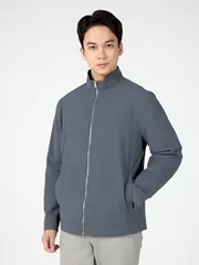 Áo Khoác Thời Trang Nam 5S Fashion Cổ Trụ Lót Nỉ Basic AKH24040